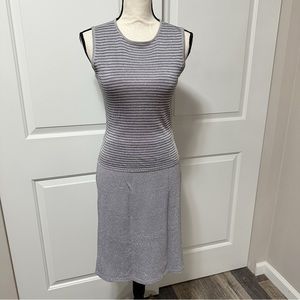 Guess Collection vintage knit sleeveless and skirt metallic silver purple